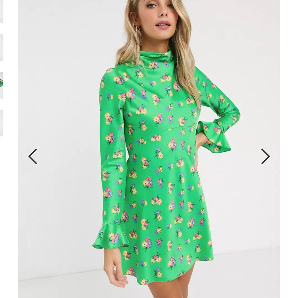 Asos mini skater dress floral